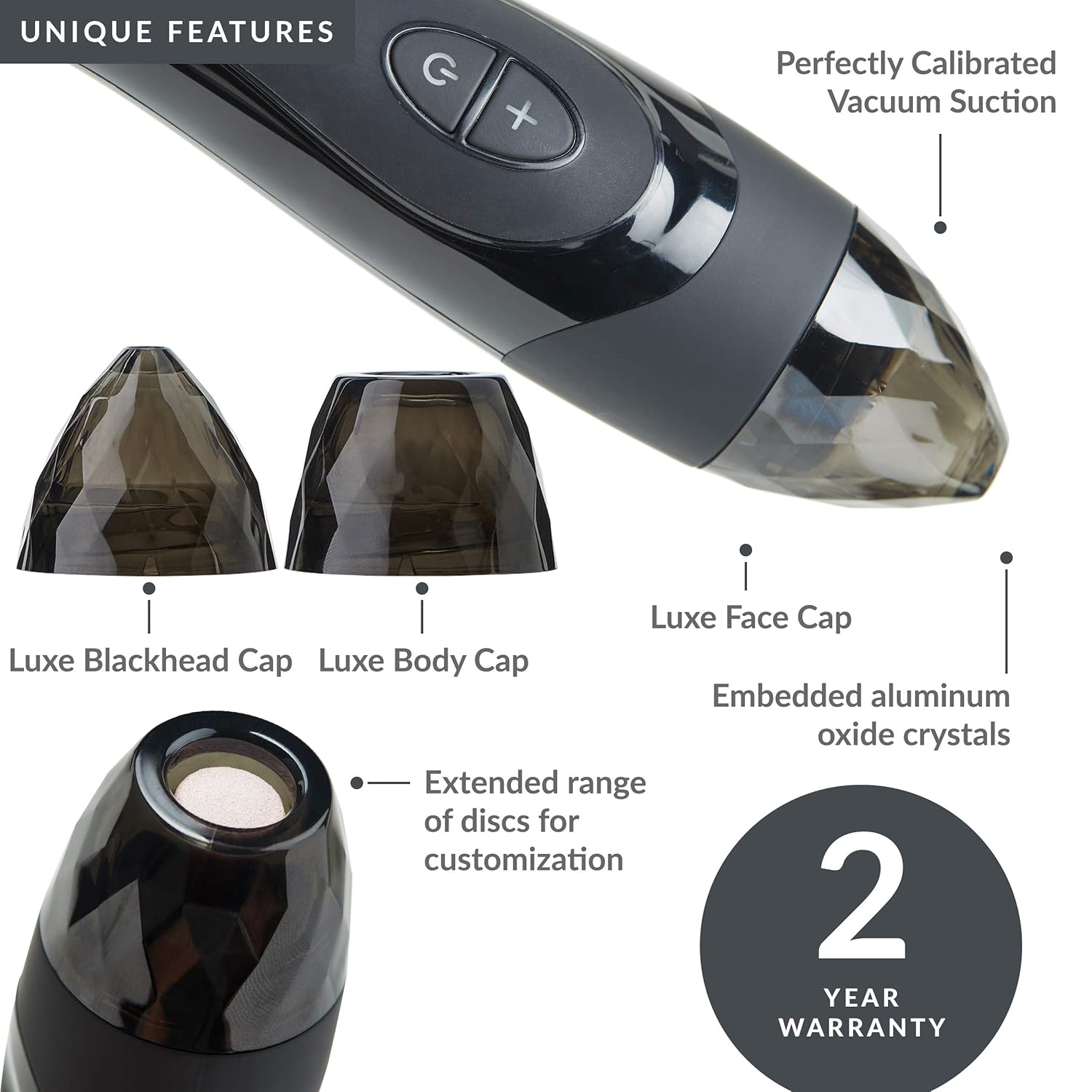 PMD Personal Microderm Elite Pro - At-Home Microdermabrasion Machine with Kit for Face and Body - Exfoliating Crystals and Vacuum Suction for Fresh and Radiant Skin - Three Speed and Suction Options : Everything Else