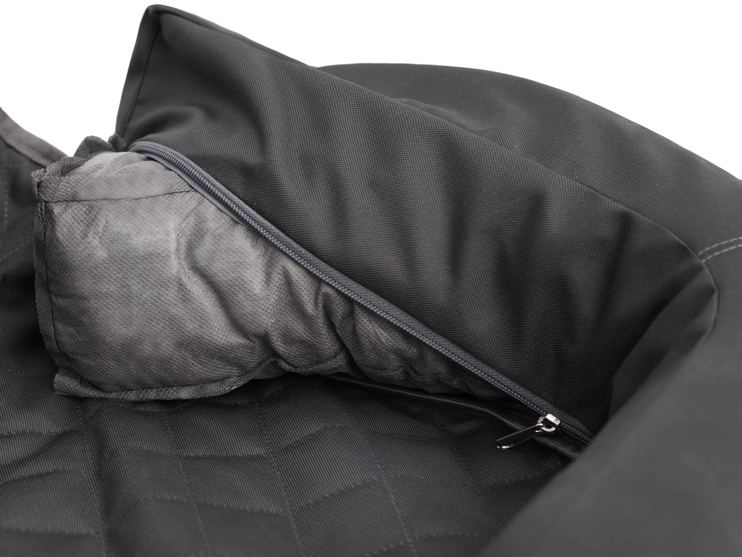 PillowPrim Asiento de Coche para Perros, Manta Trasera para Coche, Caja de Transporte para Gatos, Cesta para Perros, arnés para Perros, Cama para Perros, Cesta de Grafito Oxford, 133 x 45 cm