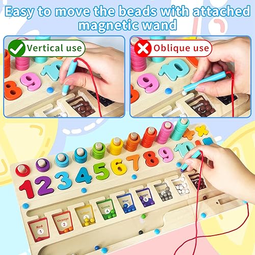 Miniatura 5 de Juguetes Montessori magnéticos de color y número, juguetes para niños pequeños, juguetes para niños de 3 años en adelante, actividades de
