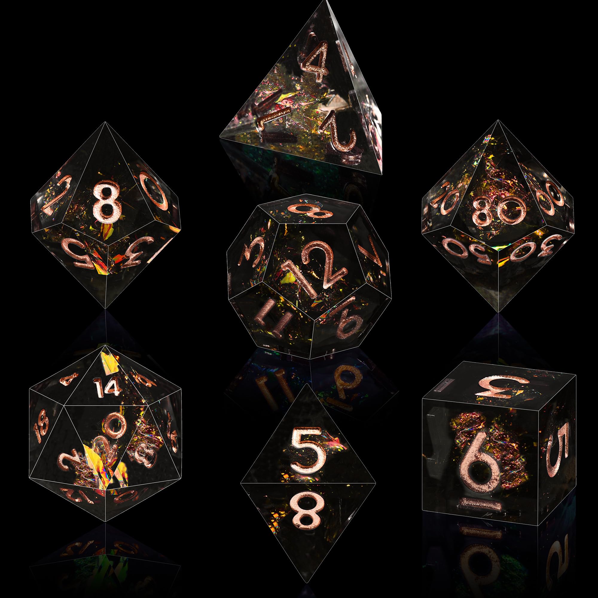 Rongxze 7 Piezas DND Dados Set, DND Dice Set, Desmontable Dados Poliedricos para Dungeon y Dragons Dados Poliédrico y de rol MTG RPG DND D4 D6 D8 D10 D12 D20 (Bronce Antiguo Rongxze 7 Piezas DND Dados Set, DND Dice Set, Desmontable Dados Poliedricos para Dungeon y Dragons Dados Poliédrico y de rol MTG RPG DND D4 D6 D8 D10 D12 D20 (Bronce Antiguo
