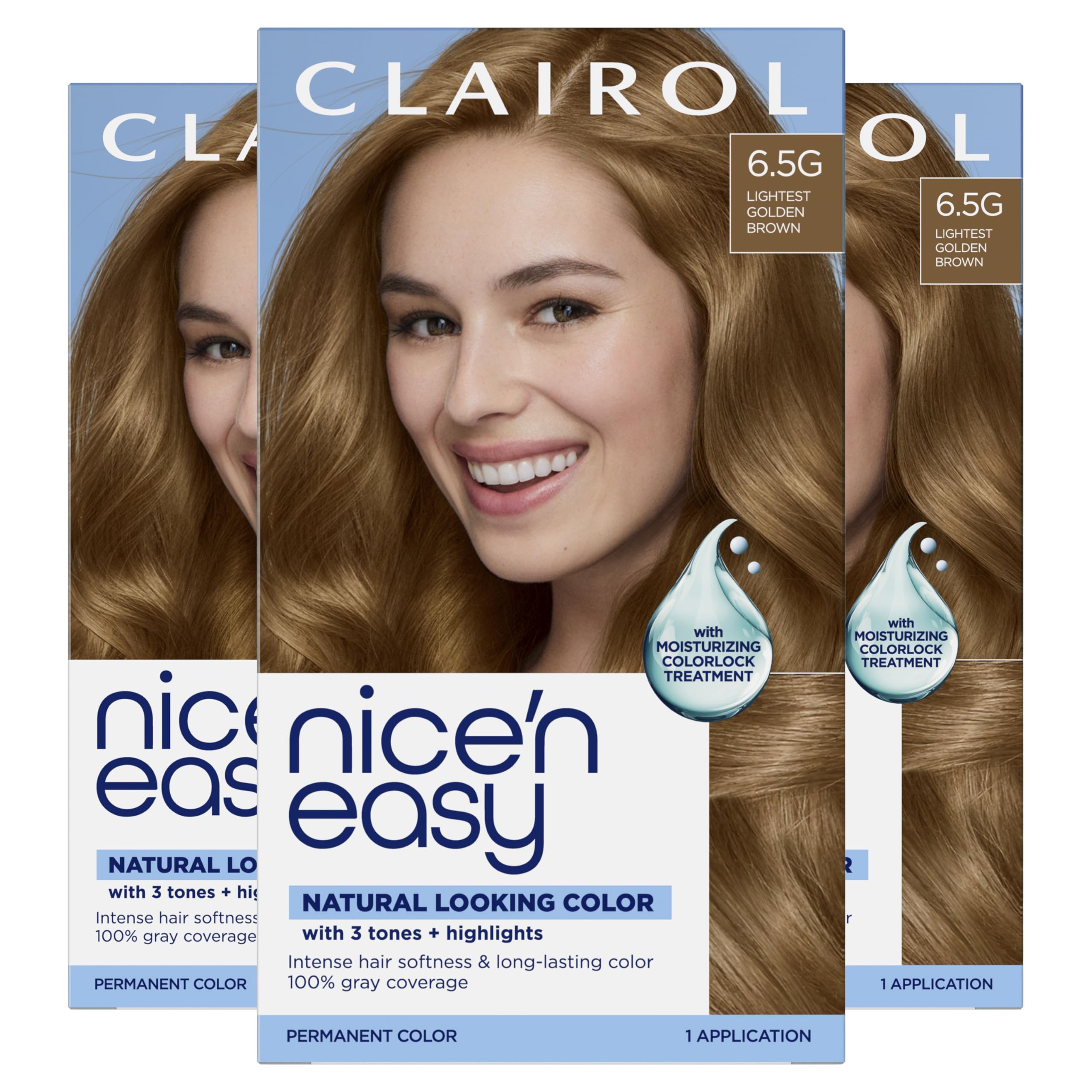 Amazon.com : Clairol Nice'n Easy Permanent Hair Dye, 6.5G Lightest