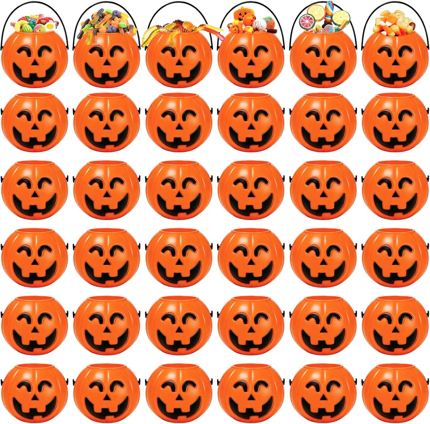 Pynqdfu 30 Pcs Mini Halloween Candy Holders, 9 Styles