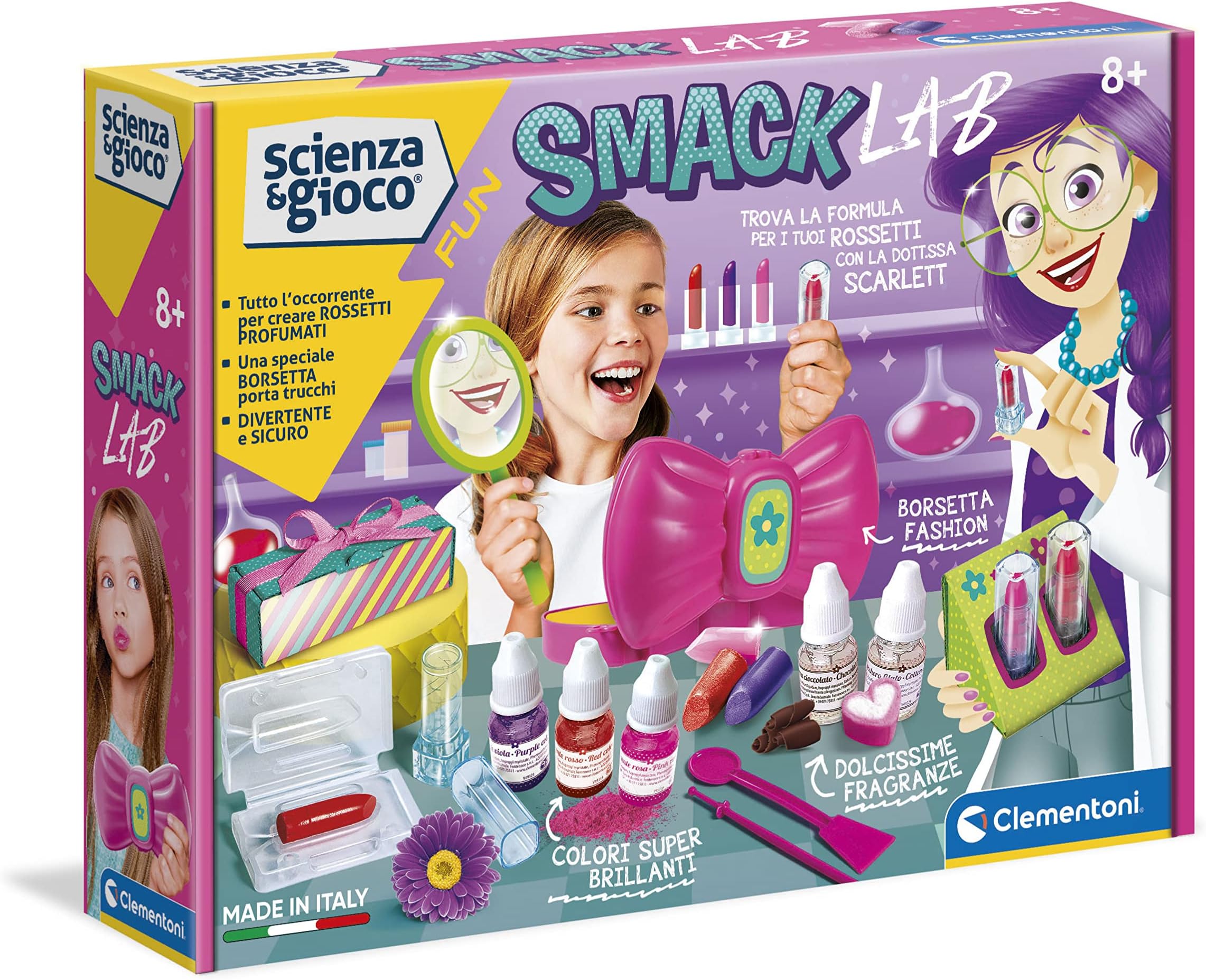 Clementoni - Make Your Lipsticks Science and Game, Multicoloured, 19104