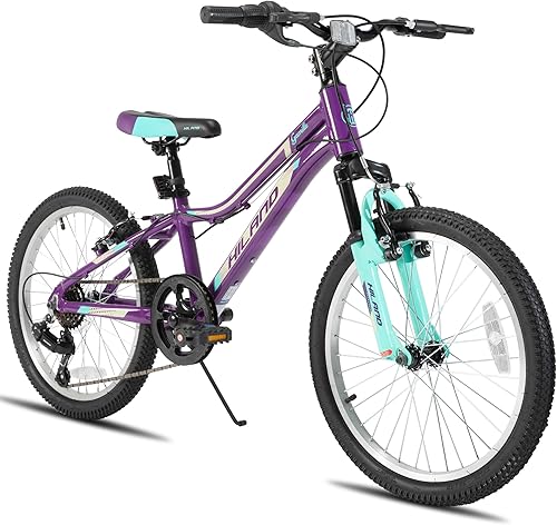 Miniatura 10 de HILAND 20 Inch 26 Inch Mountain Bike for Women Girl, Lock-Out Suspension Fork, Aluminum Frame, Adult Ladies Mens MTB Bicycle