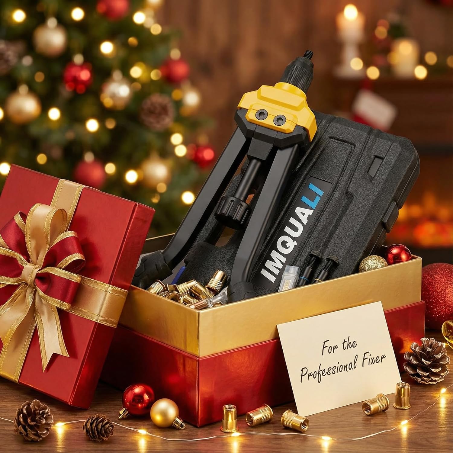 Rivet Nut Tool Rivet Nut Kit, 16" Rivnut Tool Kit with 14 Metric & SAE Mandrels Rivet Nut Assortment Kit with 140 Rivet Nuts, Hand Riveters Nutsert Tool Kit with Durable Blow Molded Case