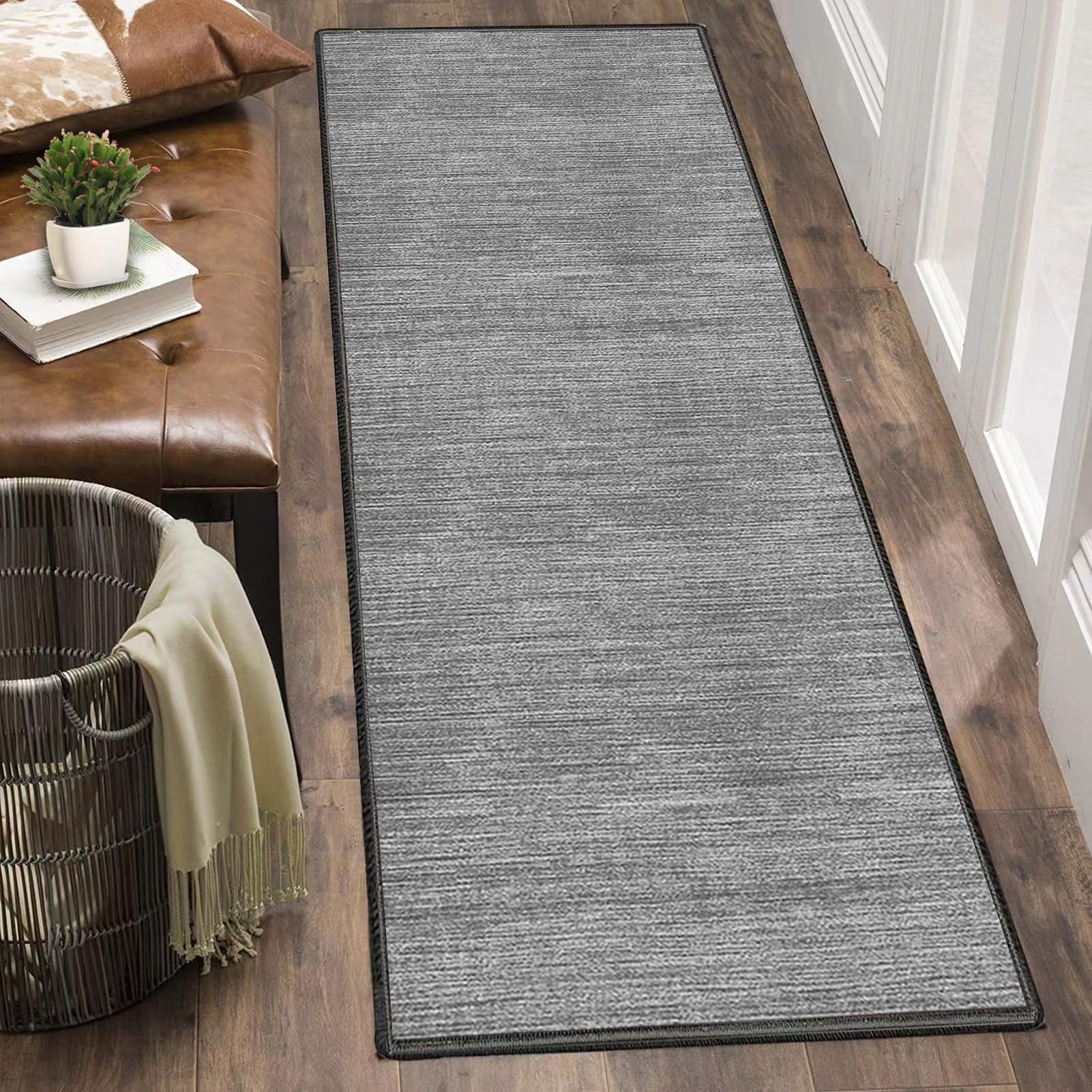 Fcenghox 141-A Carpet Runners For Hallways Non-Slip Kitchen Carpet Hallway Runner Rug 40 X 200 Cm Washable Kitchen Runner Rug Heavy Duty Hallway Hall Runner Narrow Rugs Door Mat Absorbent Floor Mat For Hallway