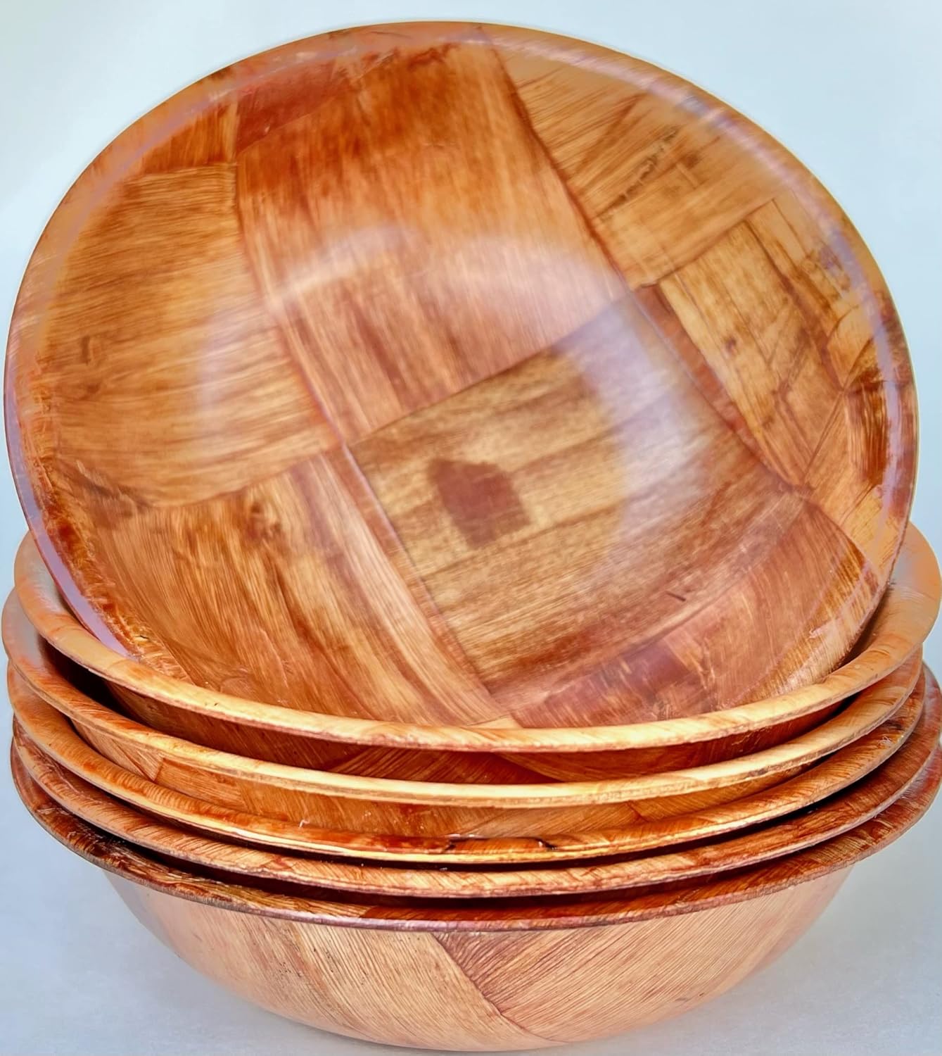 United Brands USA Wood Wooden Salad Bowl Set 6 (6 inches