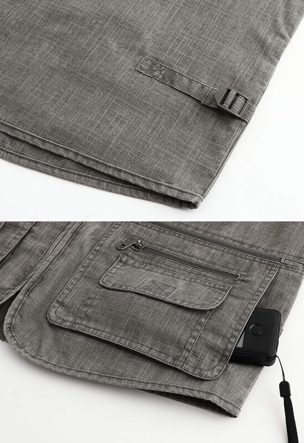 Mens Outdoor Fishing Vest Safari Travel Photography Vests Jacket Multi Pocket