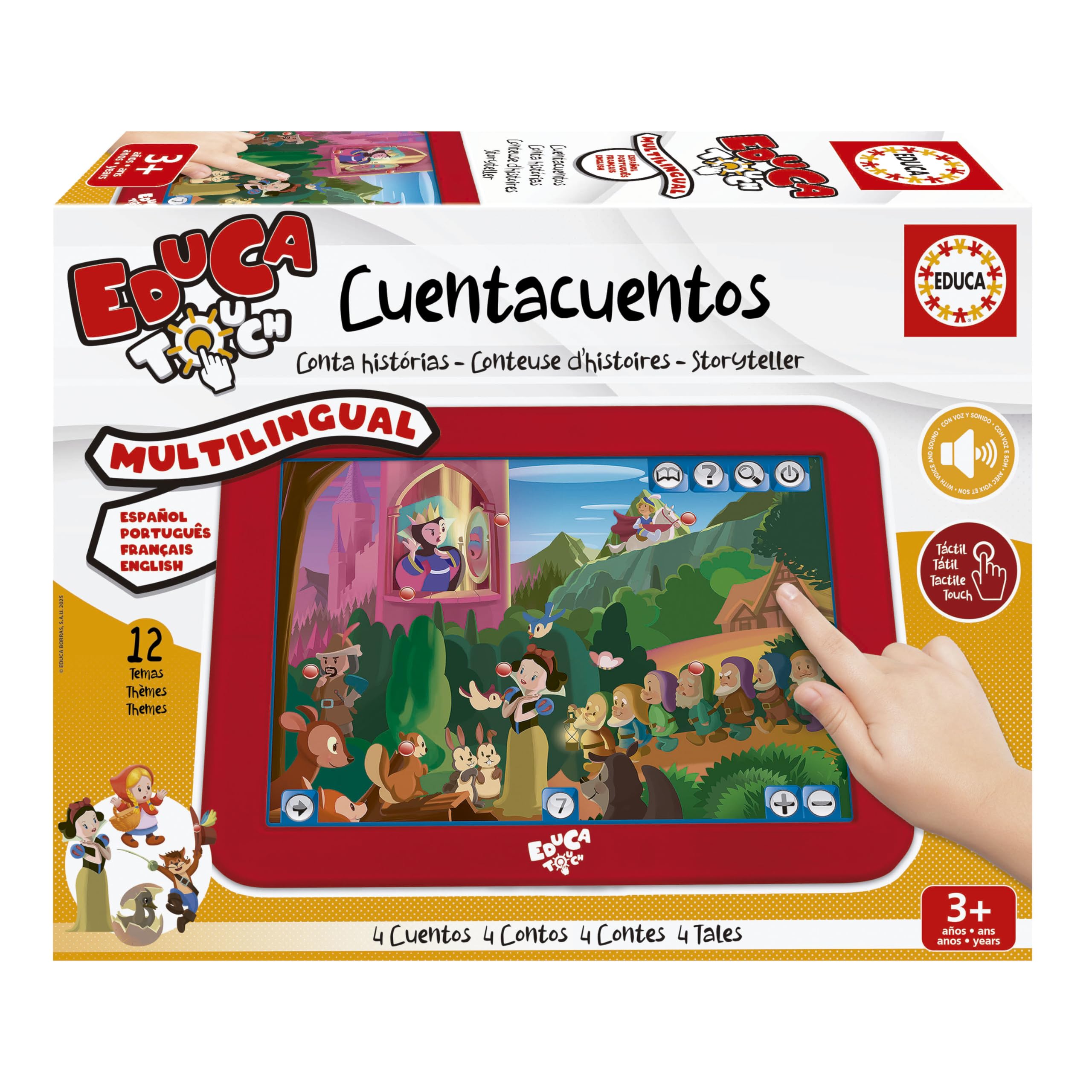 Educa - EducaTouch Junior, Es war einmal Geschichtenerzählen, mit Musik und Liedern, Lernspiel für Kinder, ab 24 Monaten (15746)