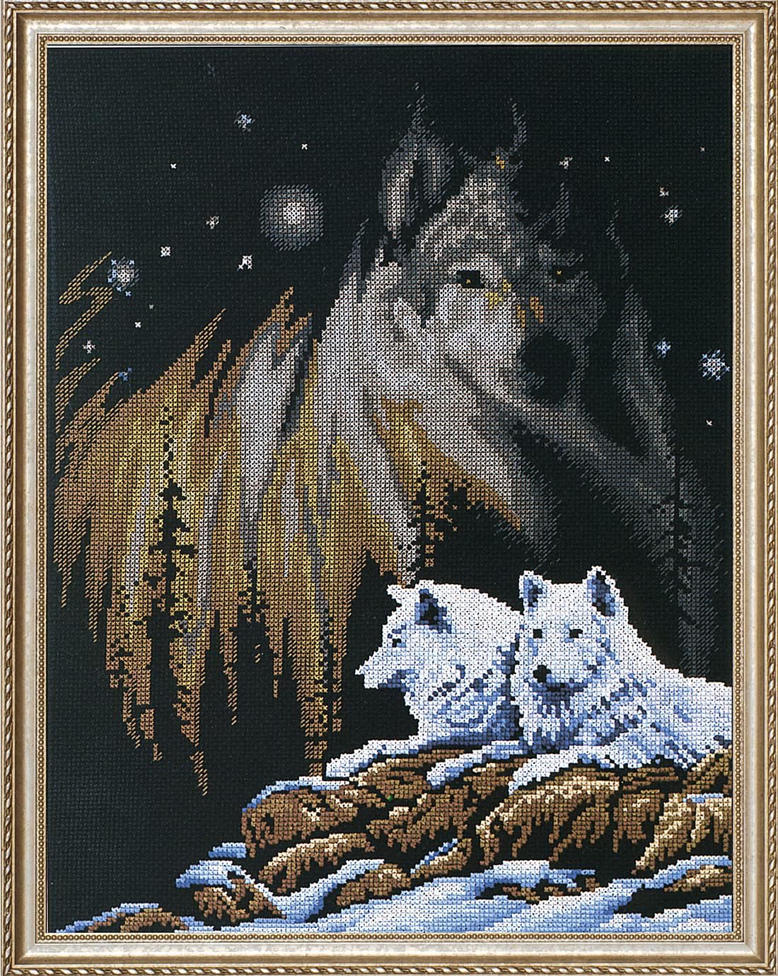 Luca-S Good Night Counted Cross Stitch Kit, Multi-Colour - View #2