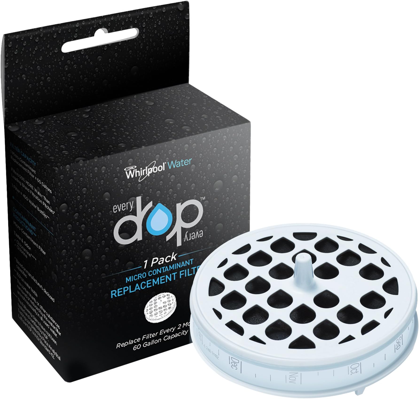 EveryDrop by Whirlpool Water DWWC2S1 Micro Contaminant Replacement Filter (Pack of 1)