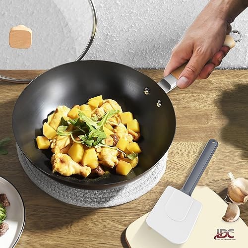 Miniatura 3 de LDC - Juego de utensilios de cocina sin BPA, grado alimenticio, juego de cocina antiadherente resistente al calor con asas de acero inoxidable,