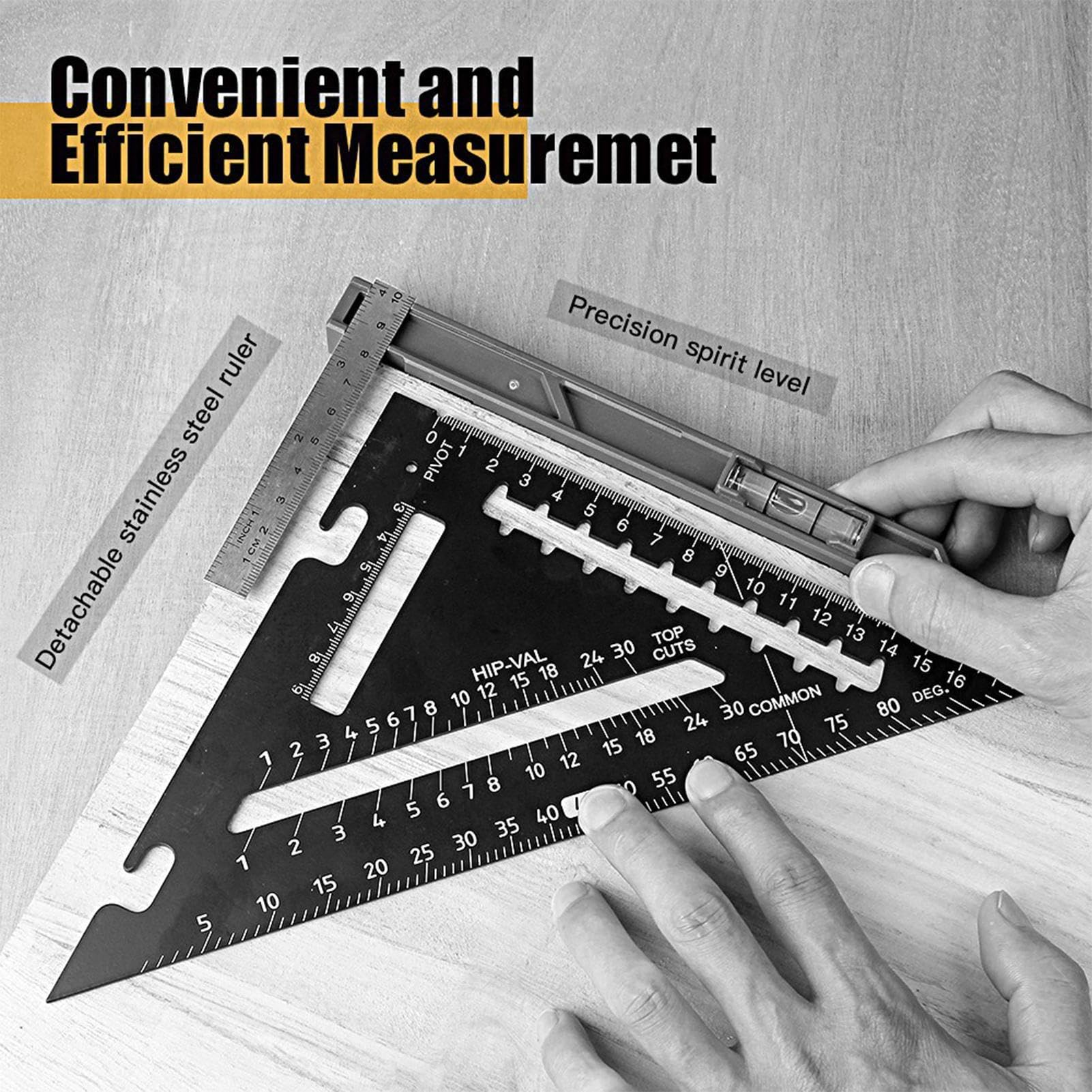 Amazon.co.jp: 大工測定定規、木工三角定規 - カーペンター三角定規7  