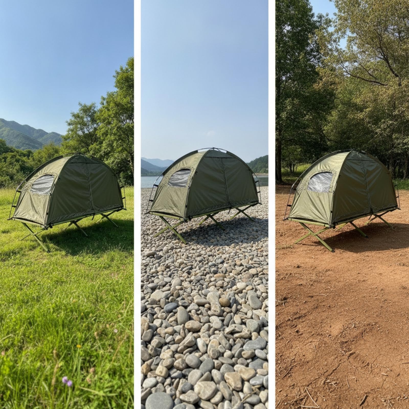 LOVIVER Carpa para Acampar Impermeable Refugio