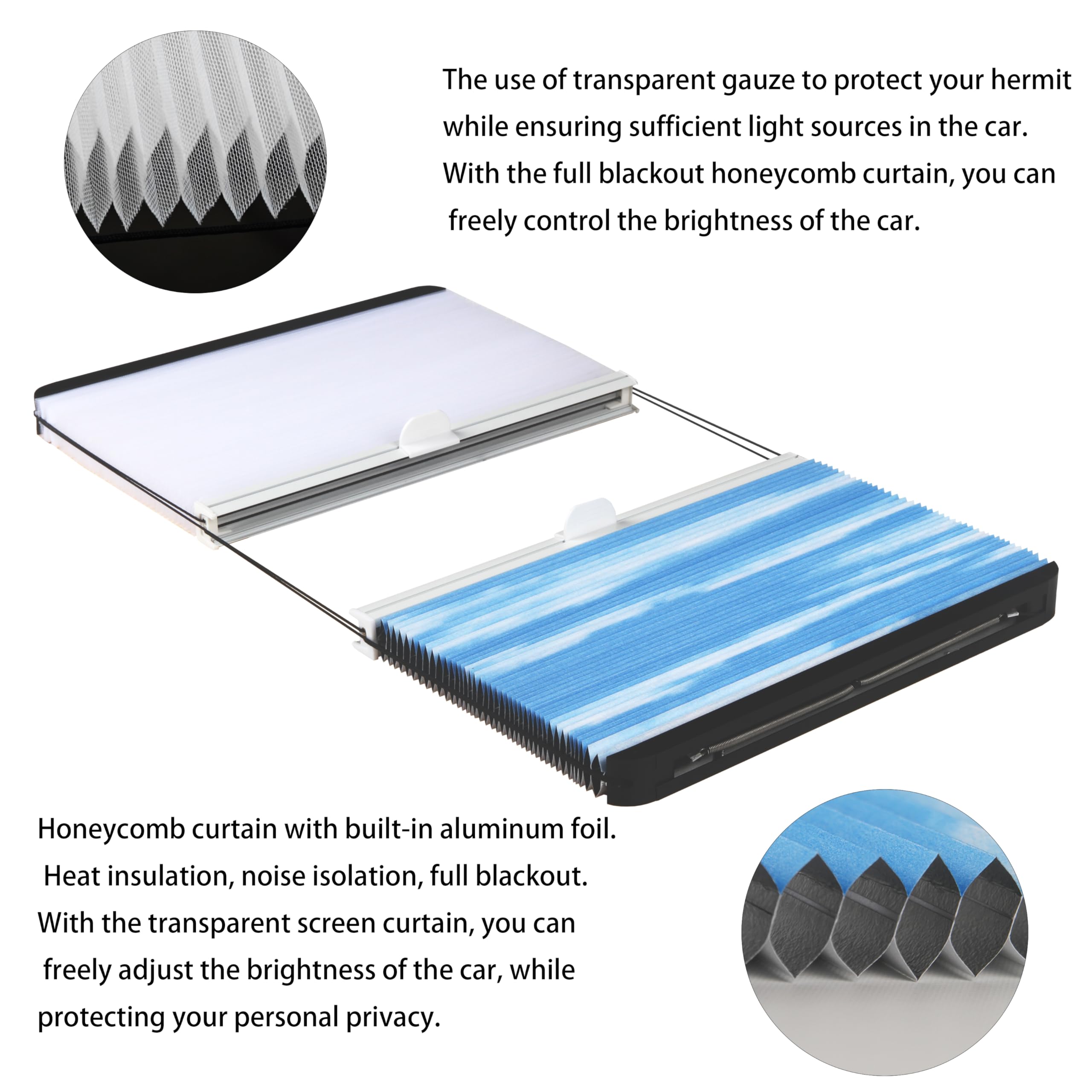 CHOOSEU Thin Shade Ready for RV Window, RV Window Replacement for Lippert Prepped Entry Door, 12