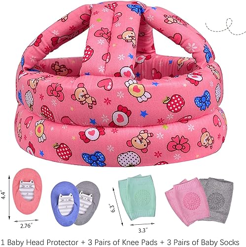 Miniatura 7 de Casco de bebé para gatear caminar cojín suave sin golpes