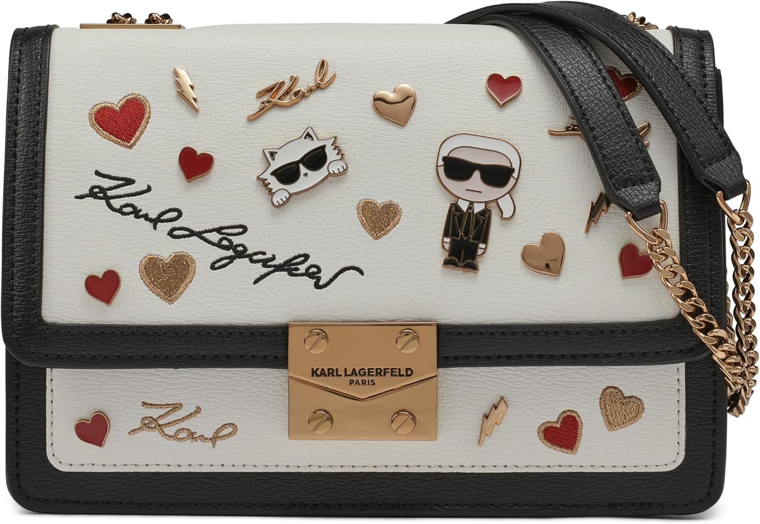 KARL LAGERFELD Paris Womens Legacy Corinne Shoulder Bag