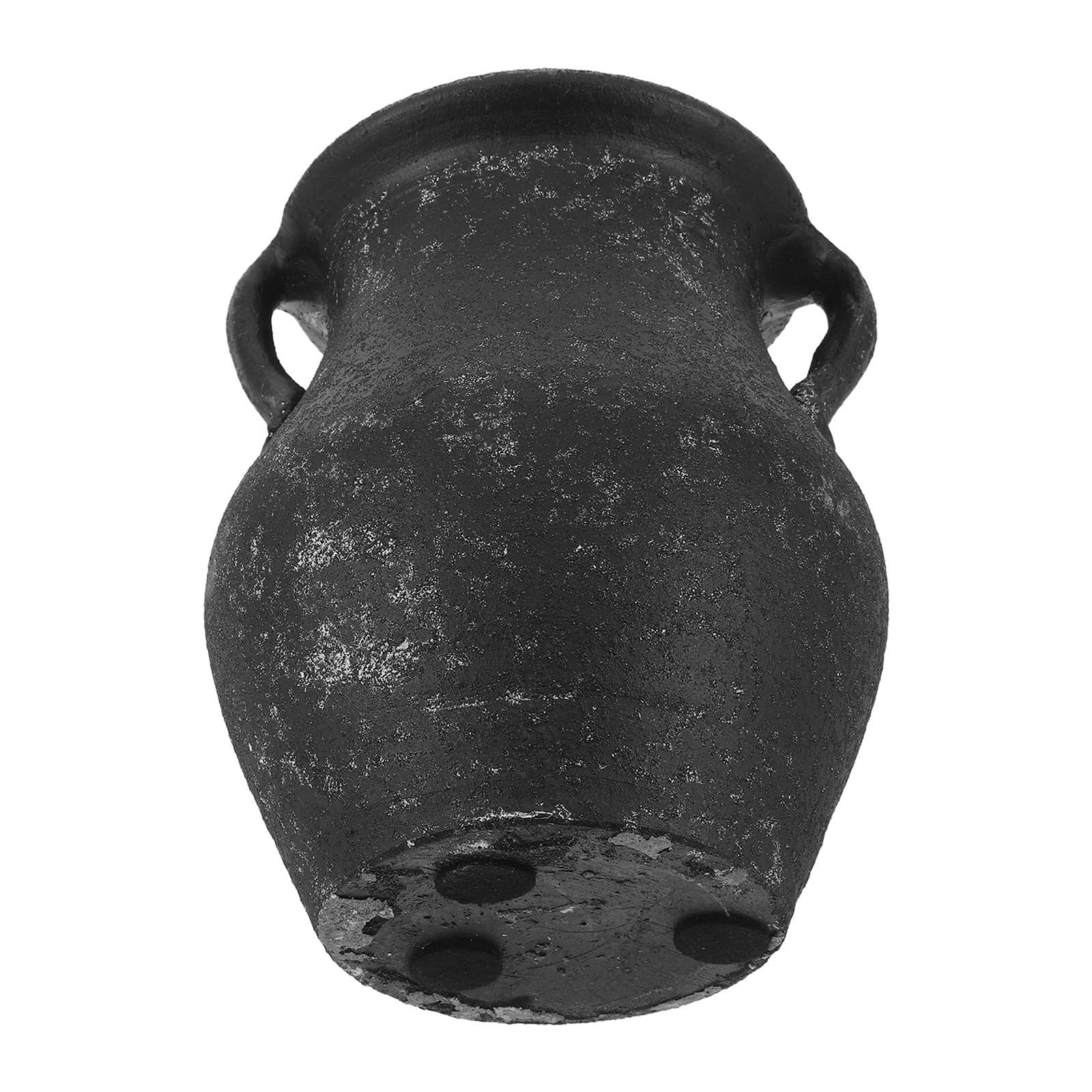 MAGICLULU Contenitore in Ceramica Nero per Utensili da Cucina Vintage, Organizer Rustico per Bacchette e Cucchiai, Resistente e Facile da Pulire, per Cucine Occidentali