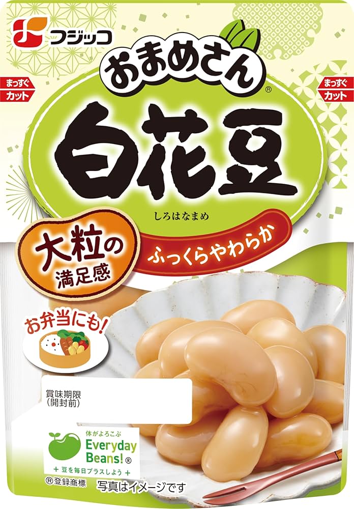 おまめさん Amazon | [冷蔵]フジッコ おまめさん 白花豆 140g | おまめさん