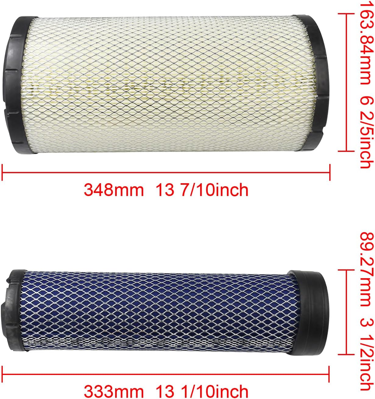 3776969 Air Filter Kit AT171854 AT171853 3635819 Compatible with Caterpillar CAT Skid Steer Loader 242D 246D 262D 279D 236D 289D