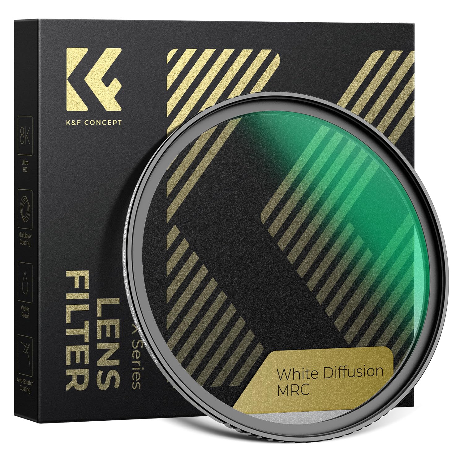Filtre anti reflet et rayures K&F Concept Nano-X White Pro Mist 1/4 diffusion douce 77mm - 8