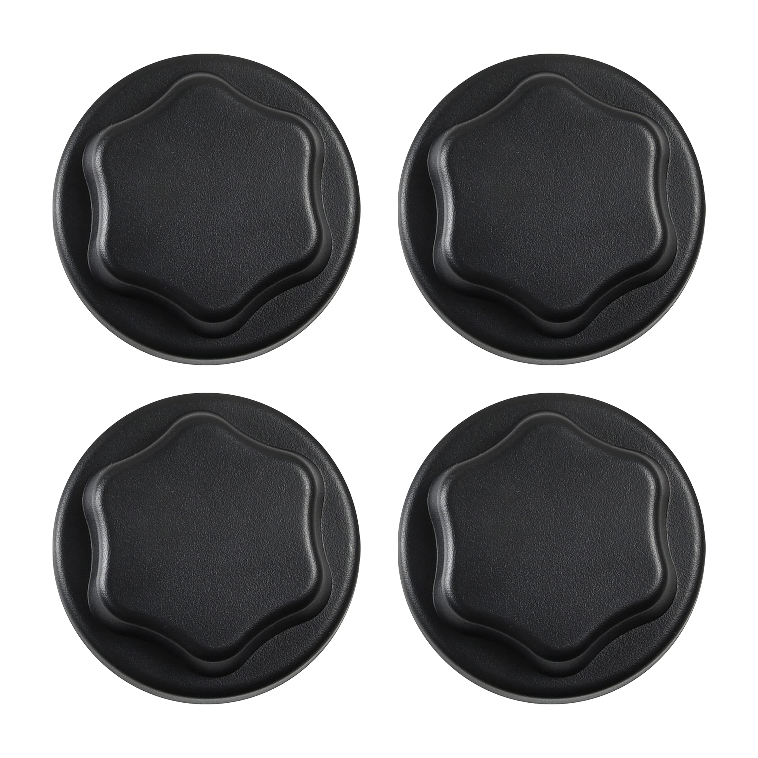 2pc Black Center Hub Cap Cover For Polaris RZR 1000 & 900 S – 90-Day Warranty