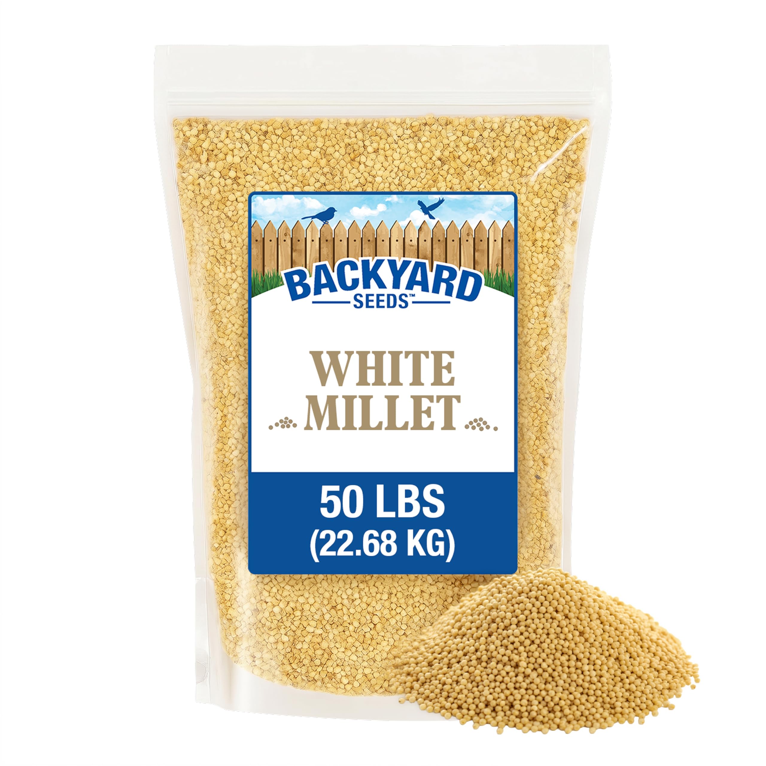 Amazon.com: CountryMax White Millet Bird Seed 50 lb – USA Grown