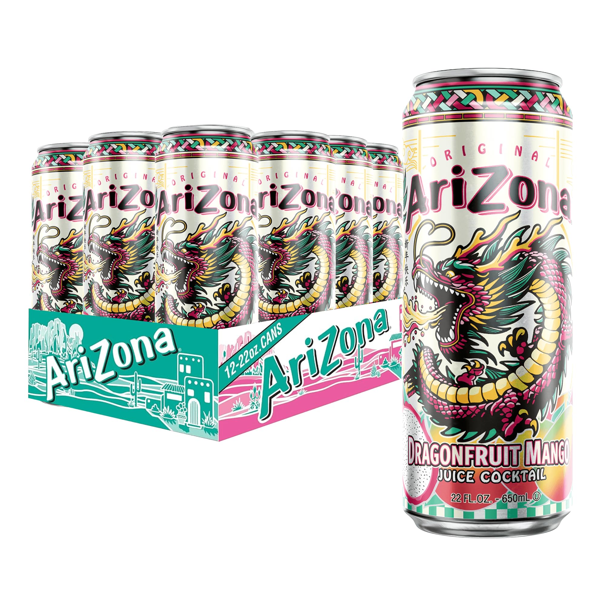 Amazon.com : AriZona Dragon Fruit Mango | Fruit Juice Cocktail