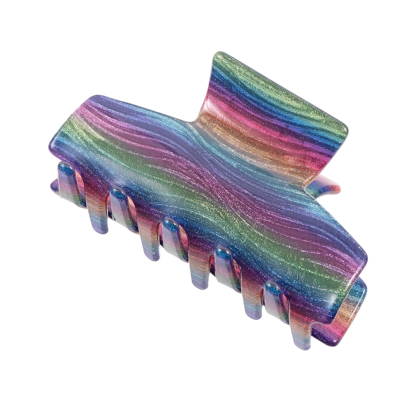 Acrylic Rectangle Claw Clip 3 inch Cellulose Acetate Star Strong Hold Jaw Banana Hair Claw Clip Barrettes Non Slip for Women Girls Thick Curly Fine Hair Decor Accessories Xmas Gift