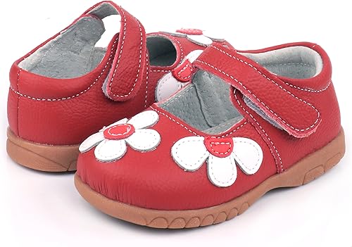 Miniatura 6 de Femizee Mary Jane - Zapatos planos de cuero con lazos, para niñas (niños pequeños)