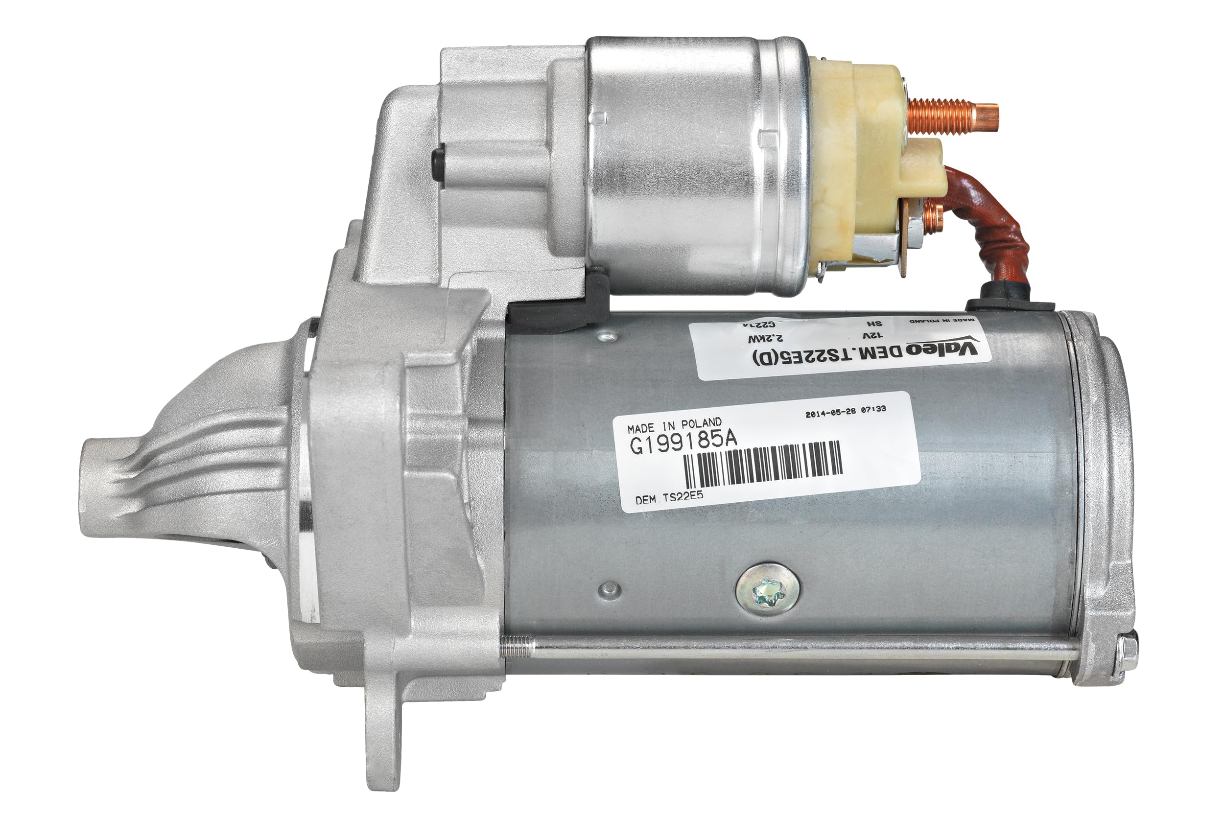 VALEO-438202-Motor de arranque- Potencia nominal: 2,2 kW - Stop & Start: NO - Número de dientes: 10 dientes - Tensión: 12 V - Sentido de rotación: CLOCKWISE