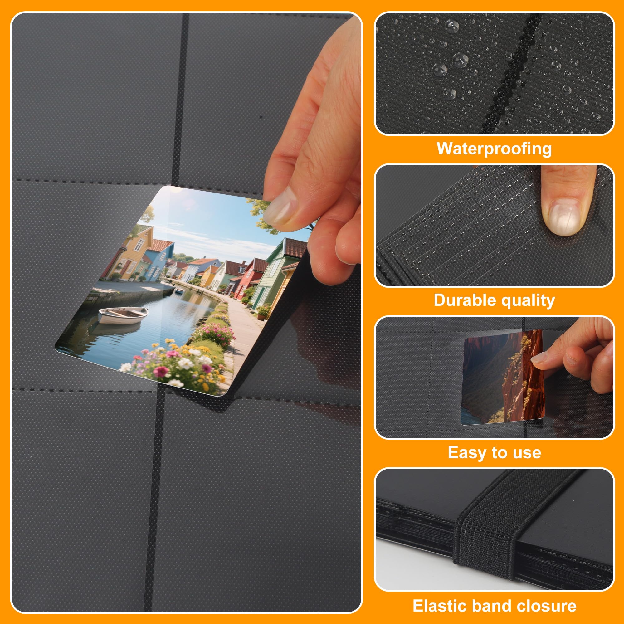 Raccoglitore Carte da Collezione di Giochi, Album Carte Collezionabili, Album Trasparente Impermeabile, per Pokémon, Yu-Gi-Oh, Mtg, Carte da Sport (480 Pockets)