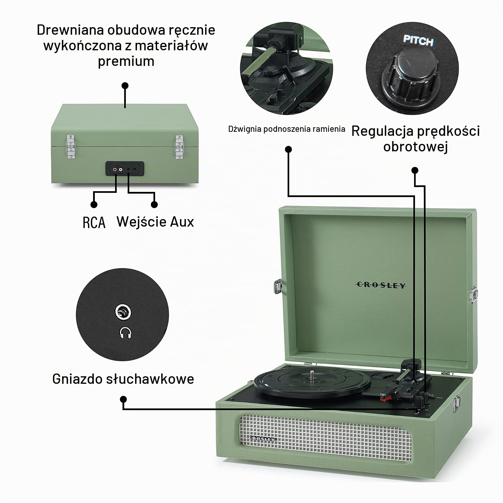 Crosley Gramofon w Salvia