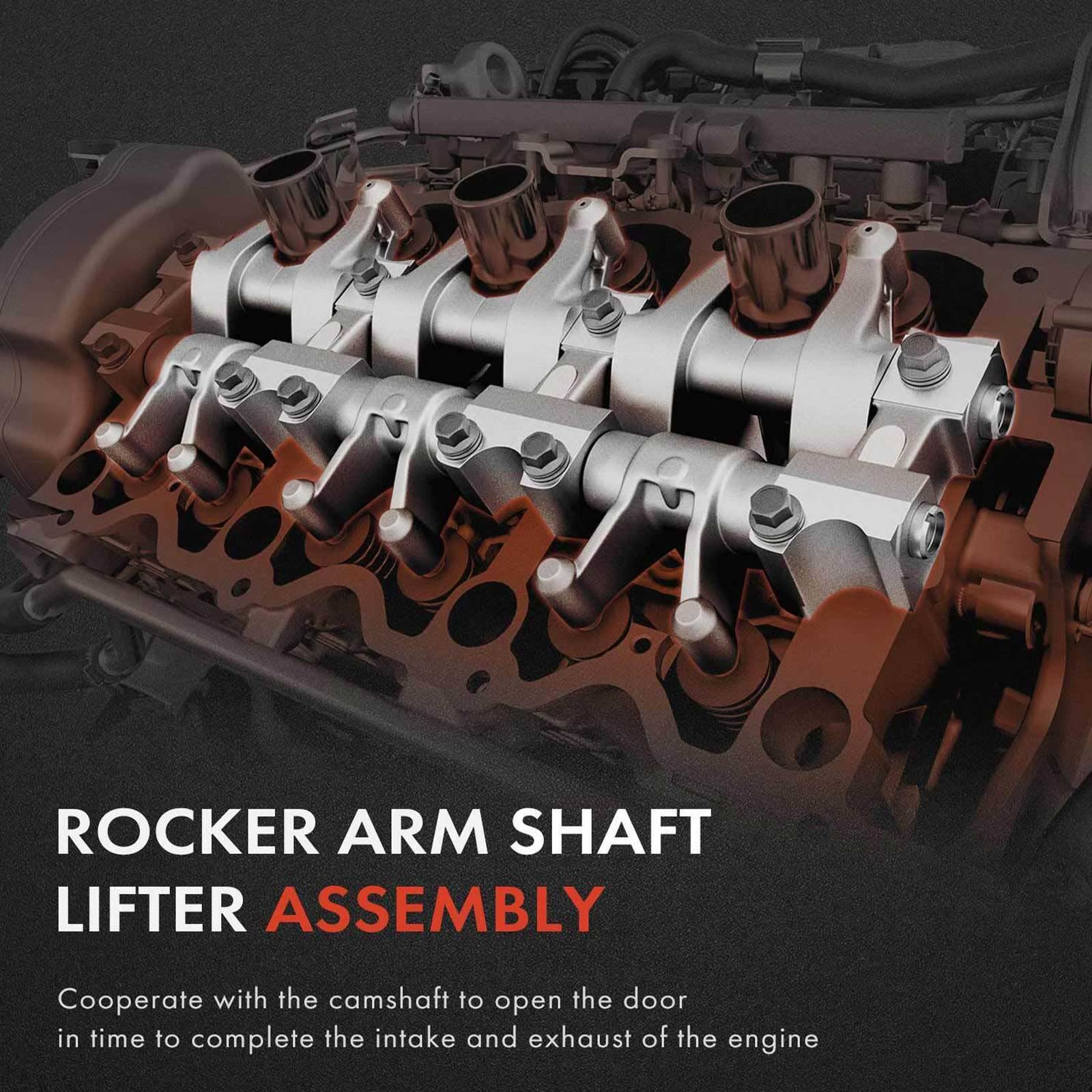 2PC Engine Rocker Arm and Shaft Assembly für Chrysler Dodge 3.5L 4.0L 4892293AC