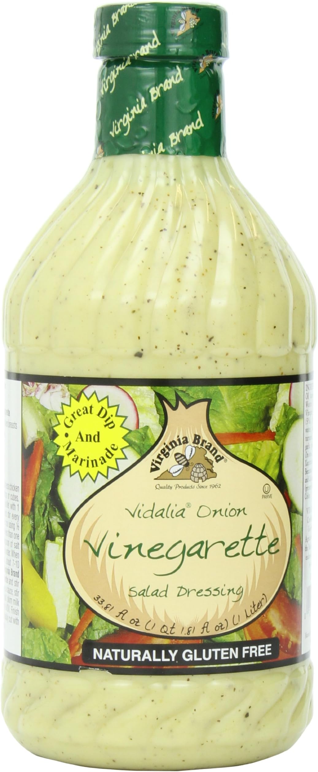 Virginia Brand Vidalia Onion Vinegarette, 33.8 Ounce (Pack of 6)