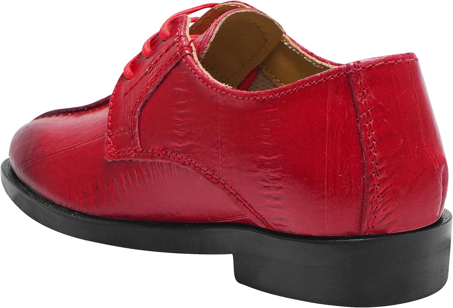 LIBERTYZENO Kids Animal Print Genuine Leather Kids & Toddlers Lace Up Oxford Dress Shoes for Easter Gift