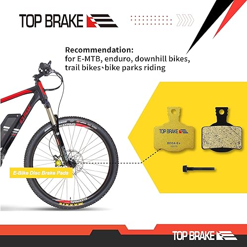 Miniatura 6 de TOP BRAKE Pastillas de freno de bicicleta de disco para MAGURA MT2MT4MT6MT8MT4EMT Trail RearMT8 ProMT8 SLMT Sport (pin incluido)