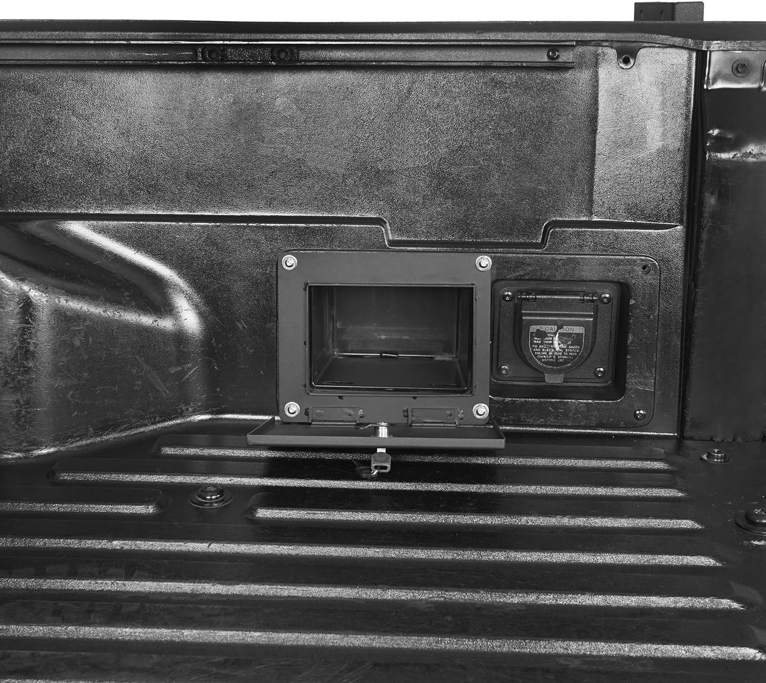 Hooke Road Tacoma Bed Storage Lockbox Security Organizer Insert Box Vault Compatible with Toyota Tacoma 2005-2015 2nd Gen Pickup Truck