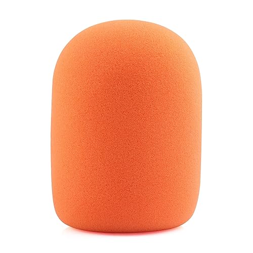 LEFXMOPHY Re20 Windscreen for Electro-Voice RE20 / RE27/ RE320 Microphone Pop Filter, Orange WS-PL2 Windscreen Replacment for EV RE-20 / RE-27 / RE-320 Mic Foam Cover Asseccories