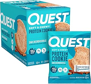 Quest Nutrition Snickerdoodle Protein Cookie, 15g Protein, 1g Sugar, 4g ...