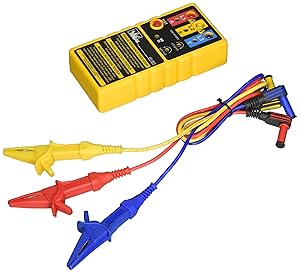 IDEAL INDUSTRIES INC. 61-521 3-Phase Motor Rotation and Phase Rotation Tester, Carrying Case and Leads Included