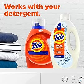 Tide Clean Boost Fabric Rinse, 62 fl oz fl oz, Removes Odors and Residues, Safe on All Fabrics, Free of Dyes and Heavy Perfumes, Original Scent