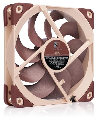 Noctua NF-A12x25 G2 LS-PWM, Premium-Quality Quiet 120mm PC Fan (Brown)