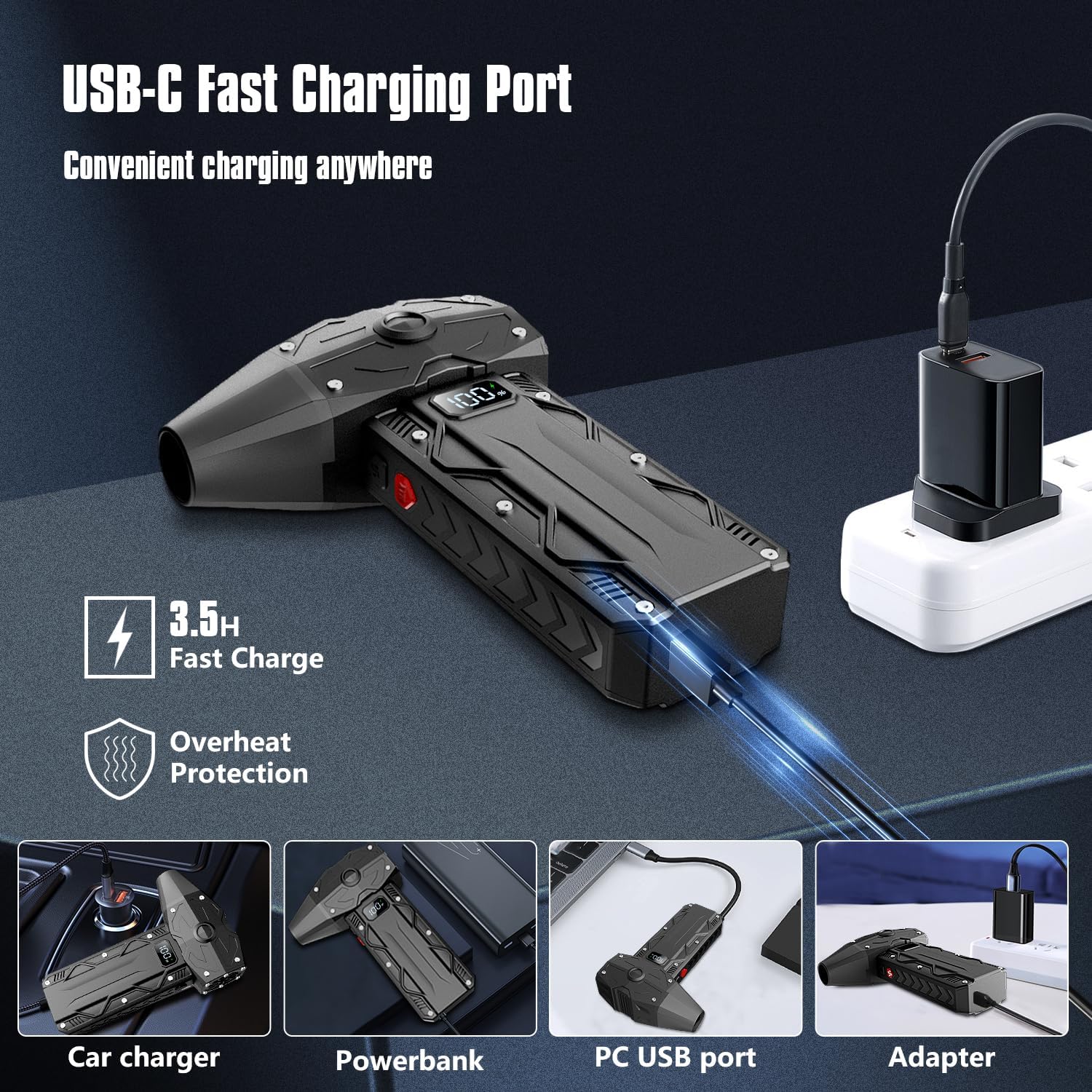 pred Air Duster, Electric air duster-4-ar Adjustable Dust Blower