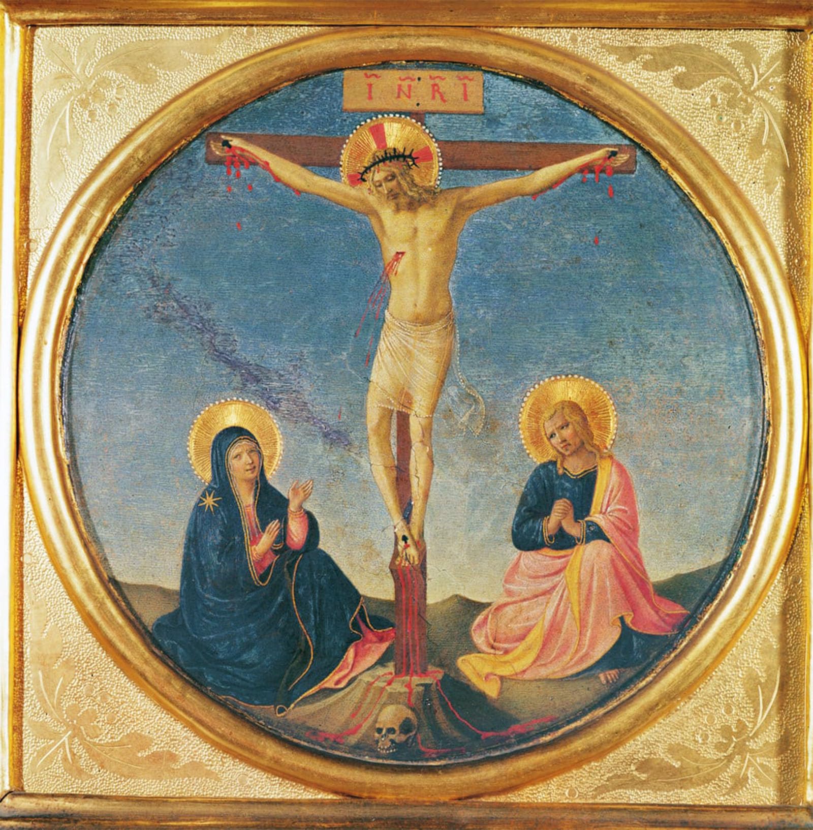 SERENDIPITP Aesthetic Poster Photo Wall Print Retro Picture Christ Between the Virgin and Saint John or the Small Crucifixion by Fra Angelico Modern Wall Artwork for Home Decor 60x90cm