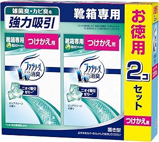 ファブリーズ 消臭芳香剤 靴箱専用 置き型 ピュアクリーンの香り つけかえ用 130g×2個