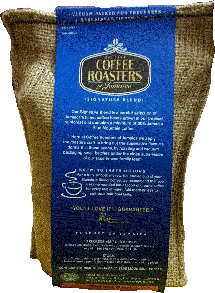 Coffee Roasters of Jamaica - Jamaica Blue Mountain Blend Whole Bean Coffee (8 oz)