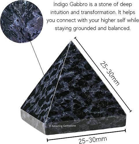 Miniatura 150 de Amazing Gemstone White Agate Snow Quartz Pyramid Crystal Healing Stones - 1" Great Pyramid Figurine of Natural Stone Pyramid for Meditation, Reiki