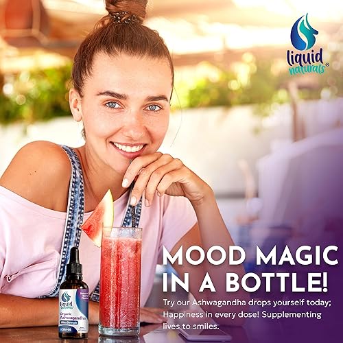 Miniatura 3 de Ashwagandha KSM 66 gotas, 2000 mg sabor a bayas naturales  Suplementos de Ashwagandha para mujeres, extracto de Ashwaganda Ksm-66 para apoyo