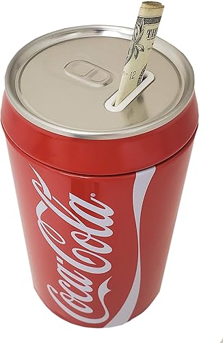 Miniatura 3 de The Tin Box Company Banco de latas de Coca Cola con tapa extraíble rojo modelo 660227-12